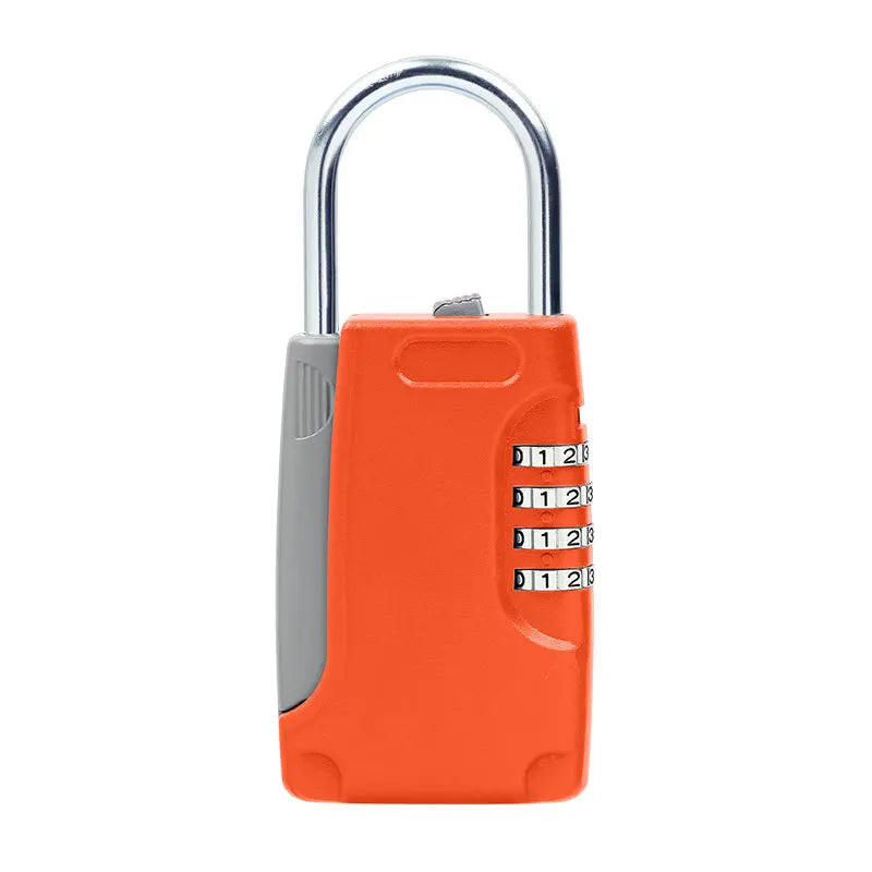 High-Quality Hidden Key Safe Box – 4-Digit Password Lock with Hook (Mini Metal Secret Storage for Home, Villa, Caravan)
