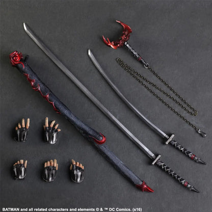 2017 Play Arts Bushido Batman Figure - 27cm Collectible Action Toy for Fans & Display