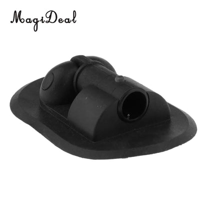 MagiDeal Speedboat Inflatable Fishing Boat Awning – PVC Sun Shade with Deck Mount, Black