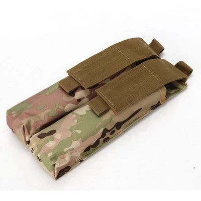 P90 UMP45 Tactical MOLLE Magazine Pouch – 1000D Nylon Double Stack Ammo Carrier Utility Bag for Hunting & Outdoor Use
