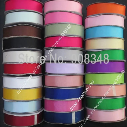 Solid Grosgrain Ribbon - 100 Yard Polyester Craft Ribbon in Multiple Width Sizes