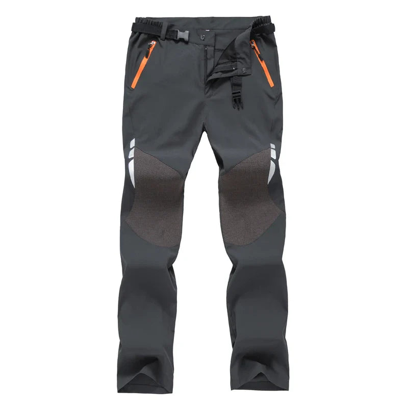 Men’s Reflective Summer Hiking Pants – Lightweight, Breathable, Quick-Dry Outdoor Trekking & Mountain Climbing Trousers with Belt