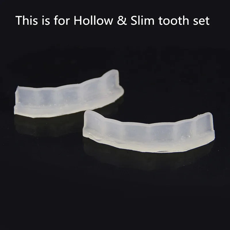 JINAO 2-Piece Grillz Molding Bar – Reusable Silicone Fitting Mold for Top & Bottom Hip Hop Teeth Grillz