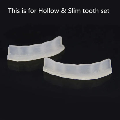 JINAO 2-Piece Grillz Molding Bar – Reusable Silicone Fitting Mold for Top & Bottom Hip Hop Teeth Grillz