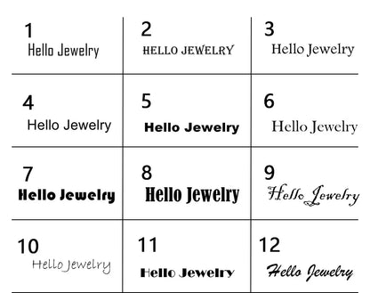 100pcs Square Head Bracelet Rings – Custom Logo Label Price Tags for Jewelry Display & Packaging Accessories Wholesale
