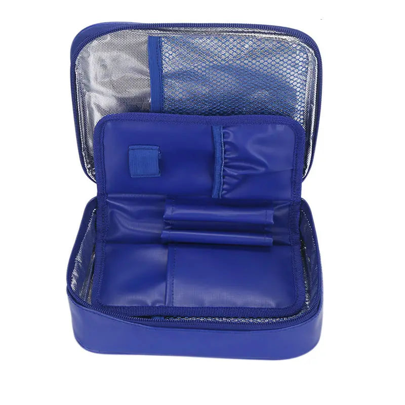 Mega Insulin Cooler Box – Portable Medium-Sized Insulated Travel Case for Diabetics with Nylon Fabric & Aluminum Foil Lining