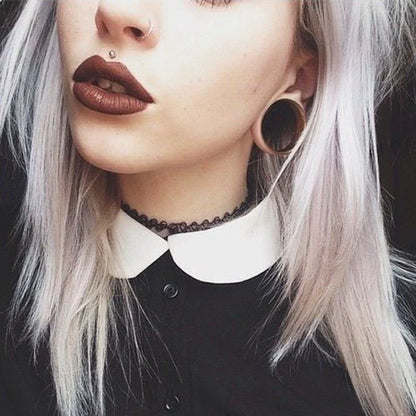 8–25mm Black Wood Ear Plugs – Body Jewelry Gauges, Tunnels & Stretchers for Piercing