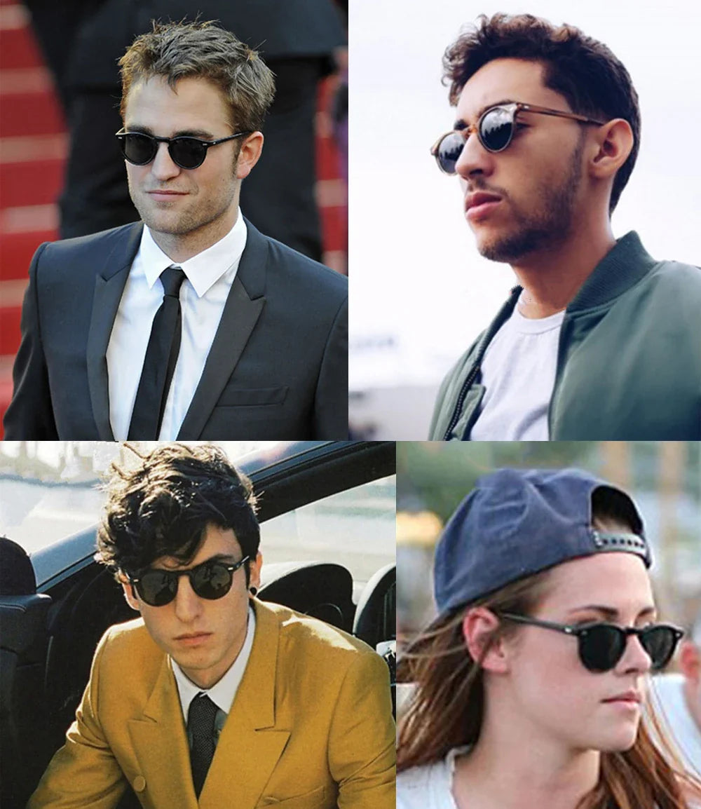 VIVIBEE 2025 Fashion Oval Small Sunglasses – Classic UV400 Clear Transparent Shades for Men & Women
