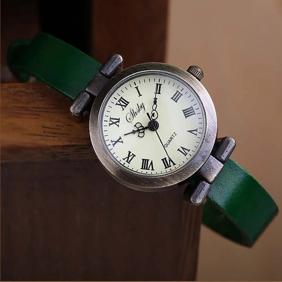 Shsby New Fashion Leather Watch – Hot-Selling ROMA Vintage Dress Watch for Women