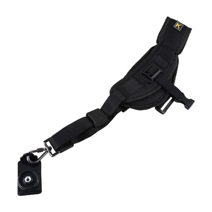 Black Double Dual Camera Shoulder Strap — Quick-Release Adjustable Sling Belt for Canon Nikon Sony DSLR Cameras