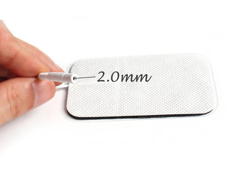 5×9cm Non-Woven Electrode Pads – 2mm Plug for TENS Muscle Stimulator & Acupuncture Machine, Gel Patch Accessories
