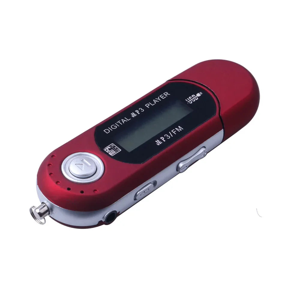 Mini USB MP3 Player with LCD Screen – USB 2.0 Music Player with FM Radio Function & Flash Drive Design