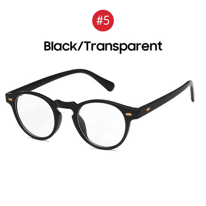 VIVIBEE 2025 Fashion Oval Small Sunglasses – Classic UV400 Clear Transparent Shades for Men & Women