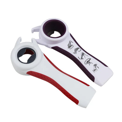 5-in-1 Multi-Function Stainless Steel Can Opener – Your Ultimate Bottle and Jar Opening Companion!