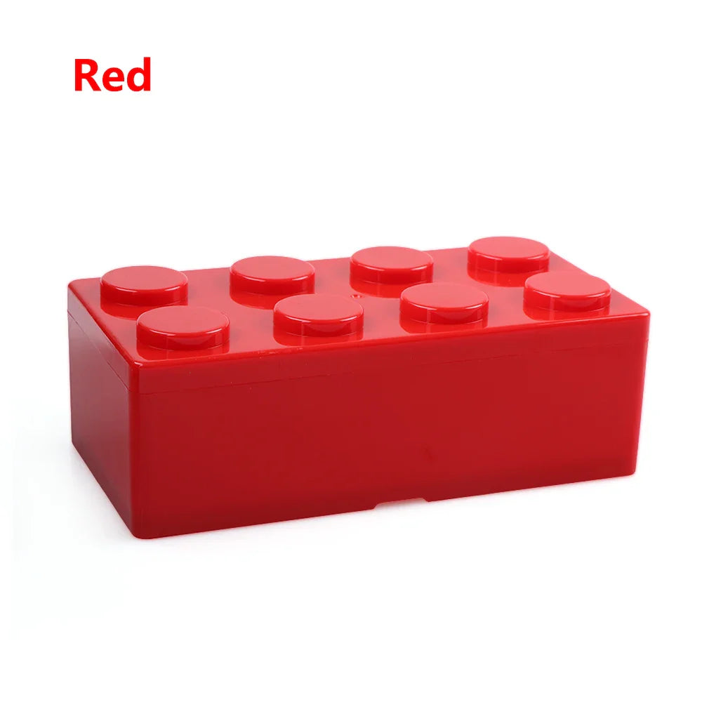 Creative Building Block Storage Box – Stackable Space-Saving Plastic Organizer for Desktop & Office Supplies