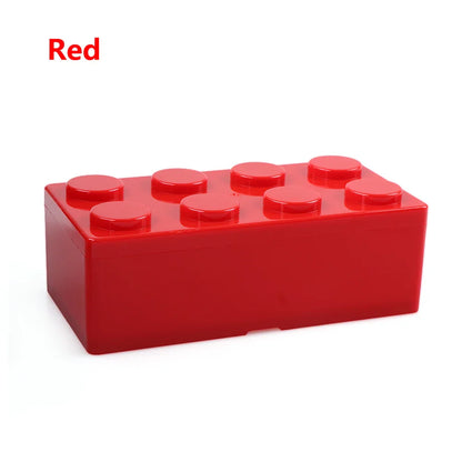 Creative Building Block Storage Box – Stackable Space-Saving Plastic Organizer for Desktop & Office Supplies