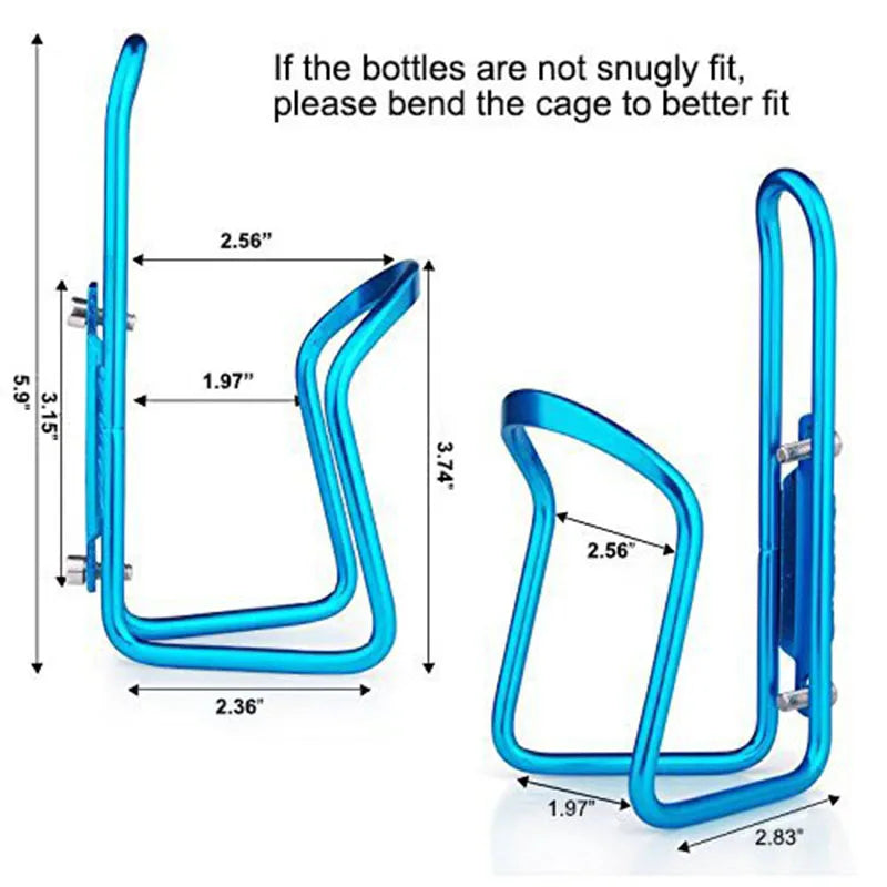 GoByGo Aluminum Alloy Bike Water Bottle Holder – Mount for Mountain & Folding Bikes, 5 Color Options