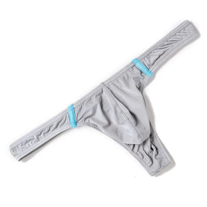 Men’s Low Rise Thong & G-String Underwear – Sexy Bikini Briefs with Support Pouch, Breathable Jockstrap Style (B617)