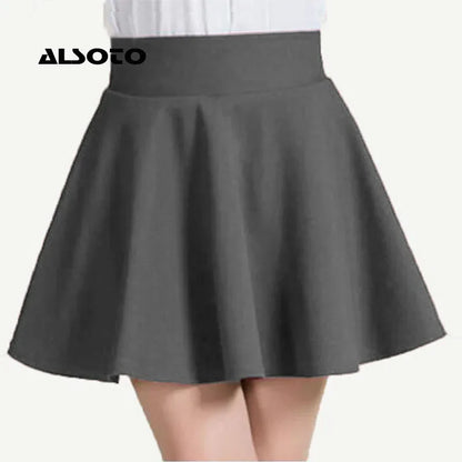 ALSOTO 2024 Women’s Elastic Waist Midi & Mini Skirt – Winter & Summer Fashion Saia Feminina