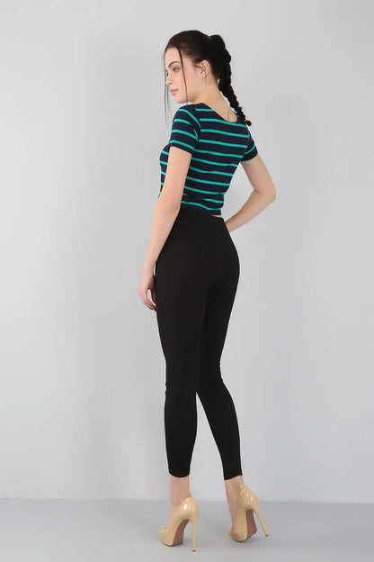 2023 Women's Bamboo Fiber High Elastic Slim Leggings – Plus Size 2XL-7XL, Spring & Summer Fashion