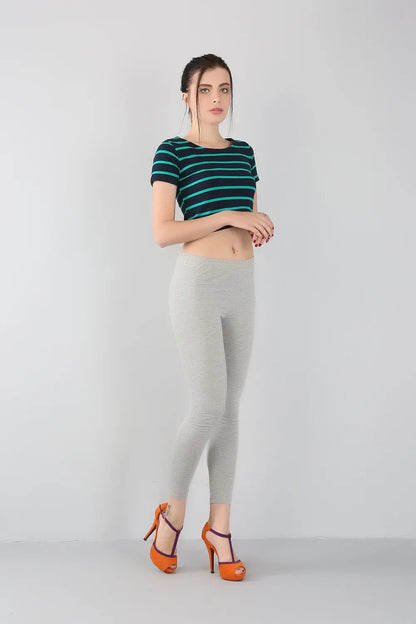 2023 Women's Bamboo Fiber High Elastic Slim Leggings – Plus Size 2XL-7XL, Spring & Summer Fashion