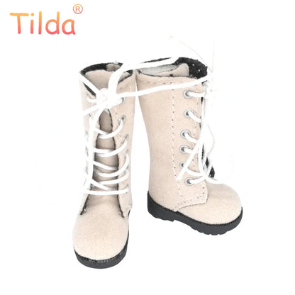 Tilda 3.2cm Doll Boots — 1/6 Mini Leather Shoes for Blythe, Azone & BJD Dolls