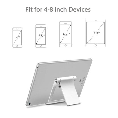 Untoom Adjustable Foldable Phone & Tablet Stand – Desk Holder for iPhone 15, 14 Pro Max and Universal Devices