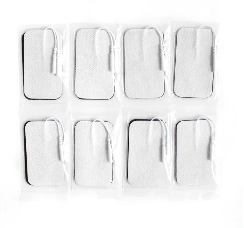5×9cm Non-Woven Electrode Pads – 2mm Plug for TENS Muscle Stimulator & Acupuncture Machine, Gel Patch Accessories