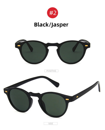 VIVIBEE 2025 Fashion Oval Small Sunglasses – Classic UV400 Clear Transparent Shades for Men & Women