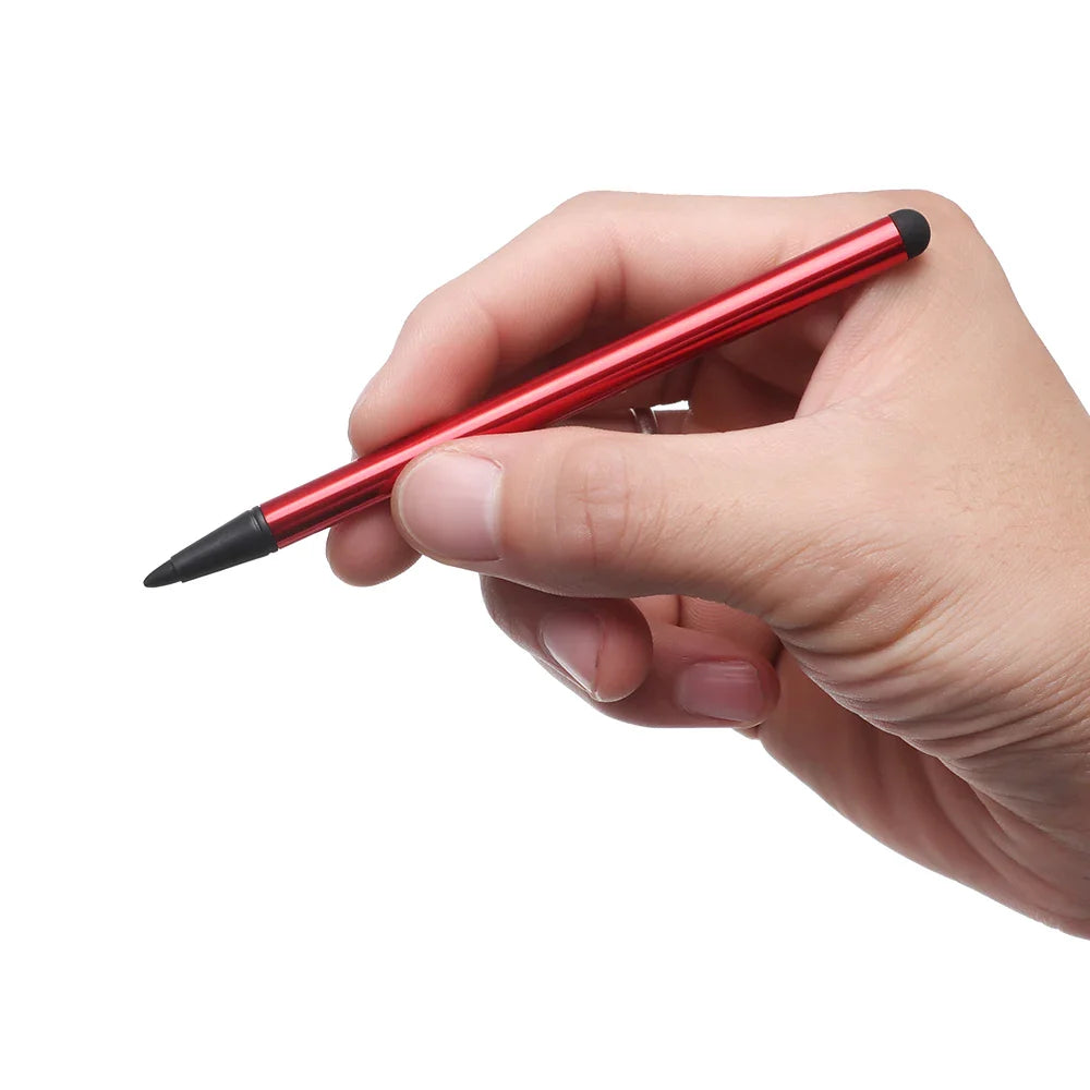 2 in 1 Capacitive Stylus Pen - Touch Screen Pencil for Tablets and Phones | High Precision Multicolor for iPad, Samsung, PC
