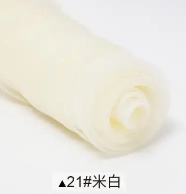 Sheer Organza Fabric Roll - Wedding Party Decoration Material for Romantic Events & Birthday Decor