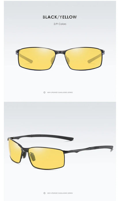 Aoron Polarized Sunglasses – UV400 Anti-Glare Metal Frame Driving Glasses for Men & Women