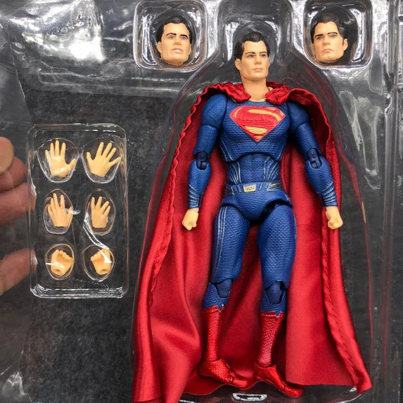 16cm DC Superman MAFEX 057 Action Figure — Justice League Collectible Model, BJD Toy Gift