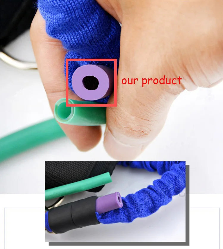 Thickened Latex Resistance Bands — 30/42/65/80cm Pull Rope for Gym, Fitness Training & Taekwondo (Customizable)