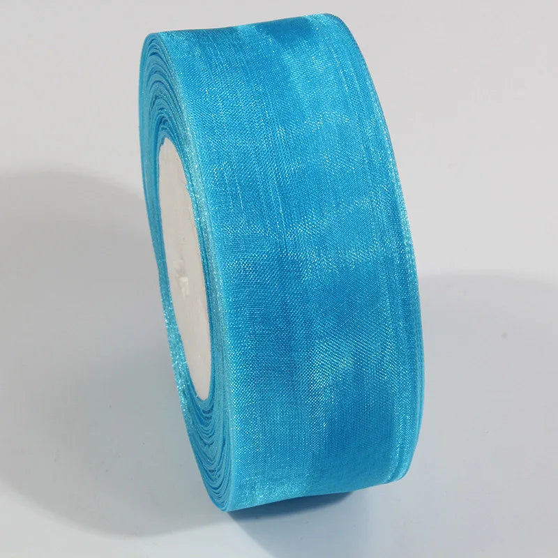 10 Yards Sheer Chiffon Organza Ribbon - Satin Gift Wrapping Ribbon for Wedding Bouquets, Party Decor & DIY Crafts