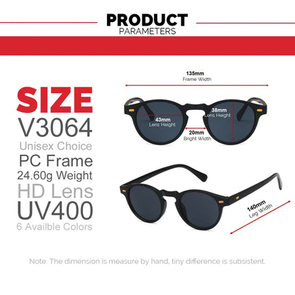 VIVIBEE 2025 Fashion Oval Small Sunglasses – Classic UV400 Clear Transparent Shades for Men & Women