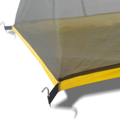Ultralight 1-Person Camping Tent – 230g/260g Summer Mesh Tent, 40D 210T Nylon, Ventilated Inner Tent with Mosquito Net, 3-4 Season