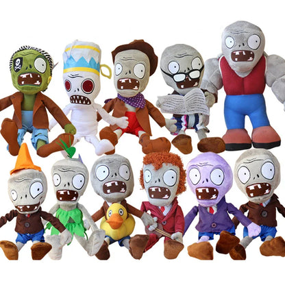 Plants vs Zombies 30cm Plush Toys – Gargantuar, Pirate, Duck Zombie Soft Stuffed Dolls for Kids Gifts