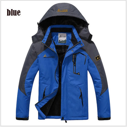 Men's Winter Parka – Windproof & Warm Hooded Fur Coat, Military-Style Thick Anorak Jacket