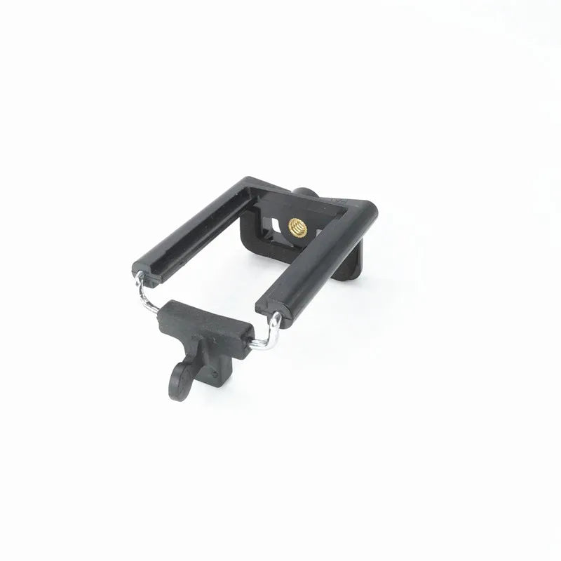 FGHGF Black Phone Holder Tripod Stand with 1/4 Inch Screw Hole Selfie Stick Clip Accessories