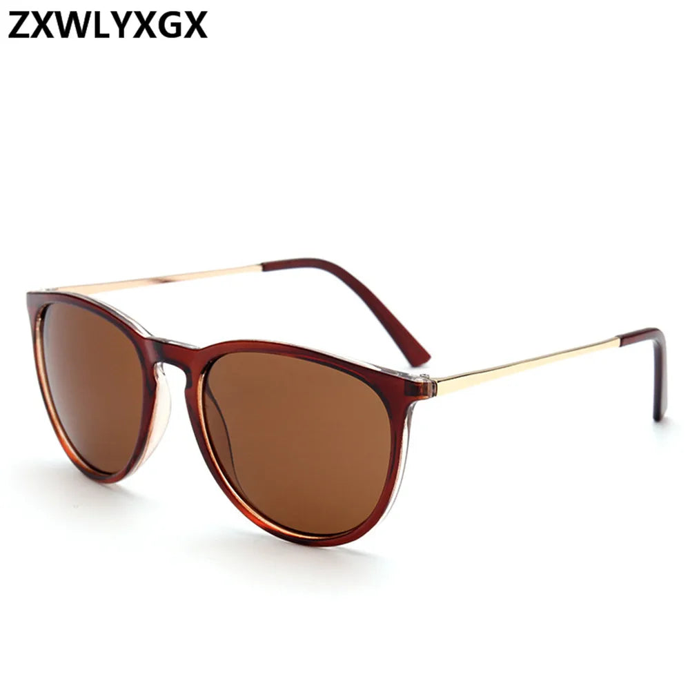 Retro Round Sunglasses — Designer Alloy Mirror Shades for Men & Women