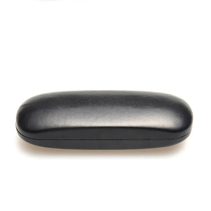 Hard Frame Leather Glasses Case - Waterproof Eyeglass Cover for Portable Reading Glasses, Solid Spectacle Box for Men