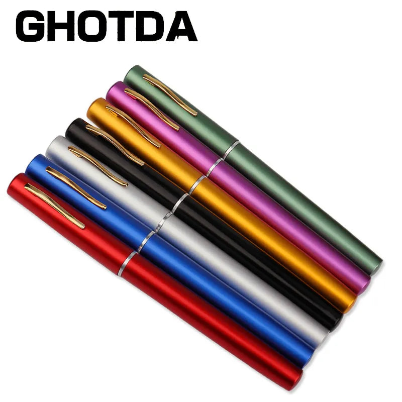 Portable Pocket Telescopic Mini Fishing Pole - Pen Shape Folded Fishing Rod with Reel Wheel