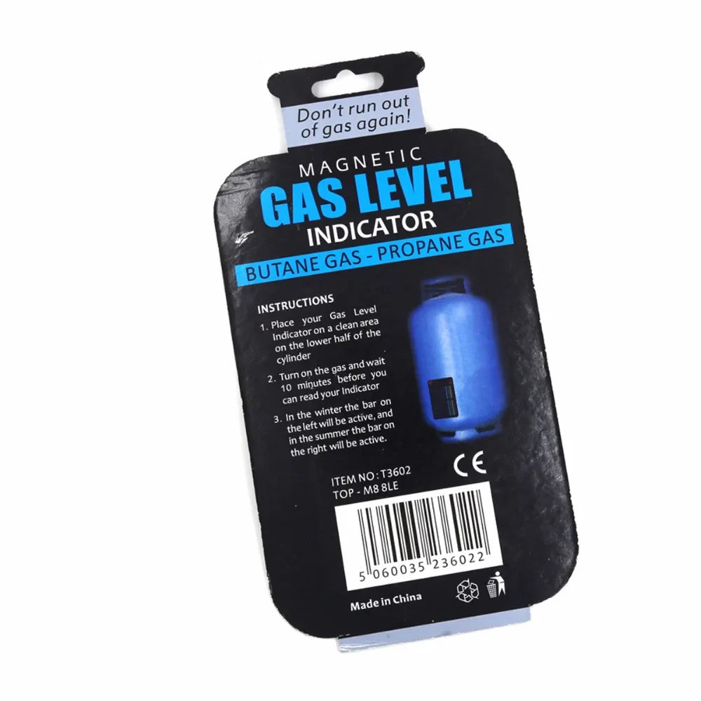 Magnetic Gas Cylinder Tool - Gas Tank Level Indicator for Propane, Butane, LPG Fuel Gauge, Caravan Bottle Temperature Meter
