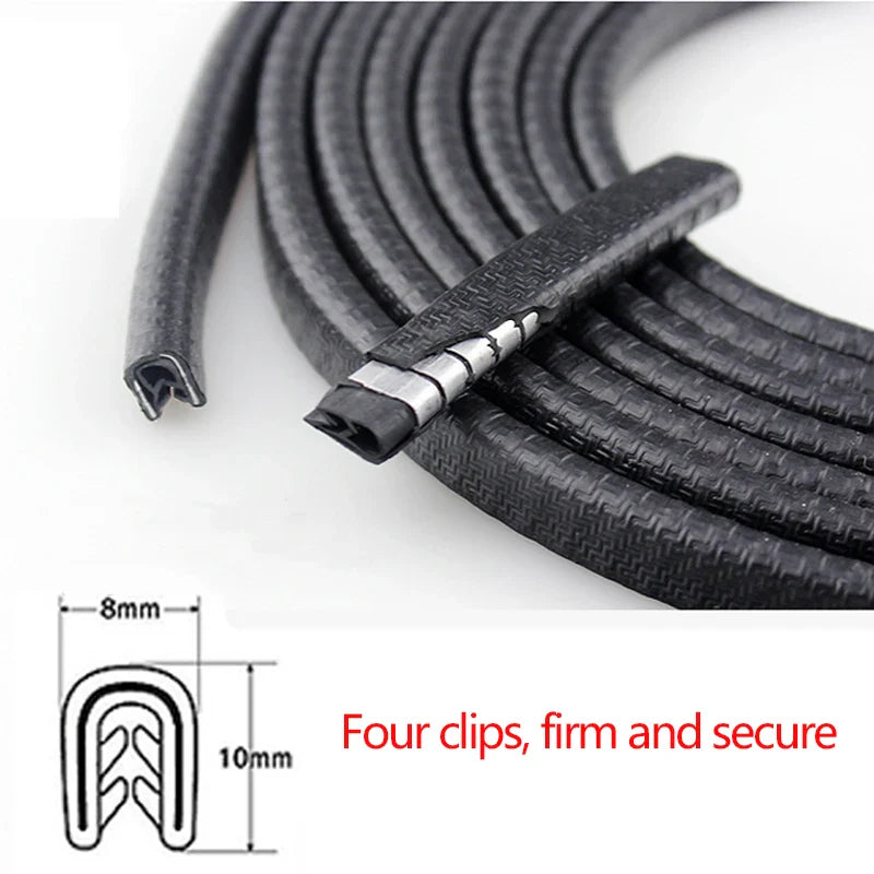 Universal Car Door Edge Protector - Auto Door Guard Protective Strips for Automobiles, Trunk, Hood Sealant Strip