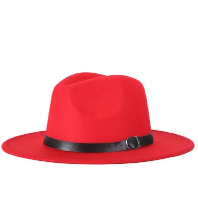 2022 Fashion Fedora Hat for Men & Women - Black Wool Blend Jazz Cap, Outdoor Casual Hat in X & XL Sizes