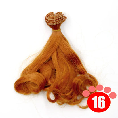 Msiredoll BJD Wig Accessories - Gradient Color Doll Hair for 1/3 1/4 1/6 1/12 DIY Wigs