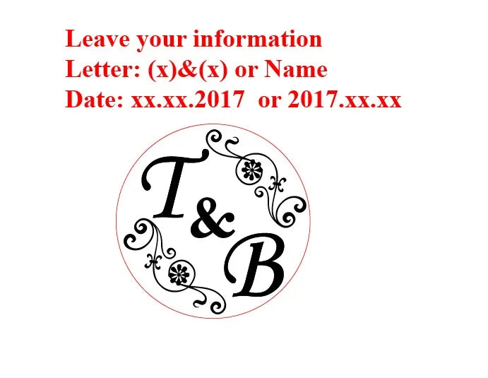 Custom Brass Wax Seal Stamp with 2 Initials & Wreath – Vintage Reusable DIY Wedding & Letter Stamp with Free Engraving