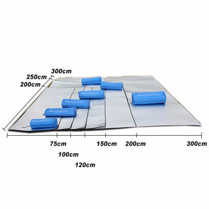 Aluminum Foil Camping Mat - Waterproof Moisture-Proof Tent Footprint, Lightweight Outdoor Picnic & Hiking Sleeping Pad