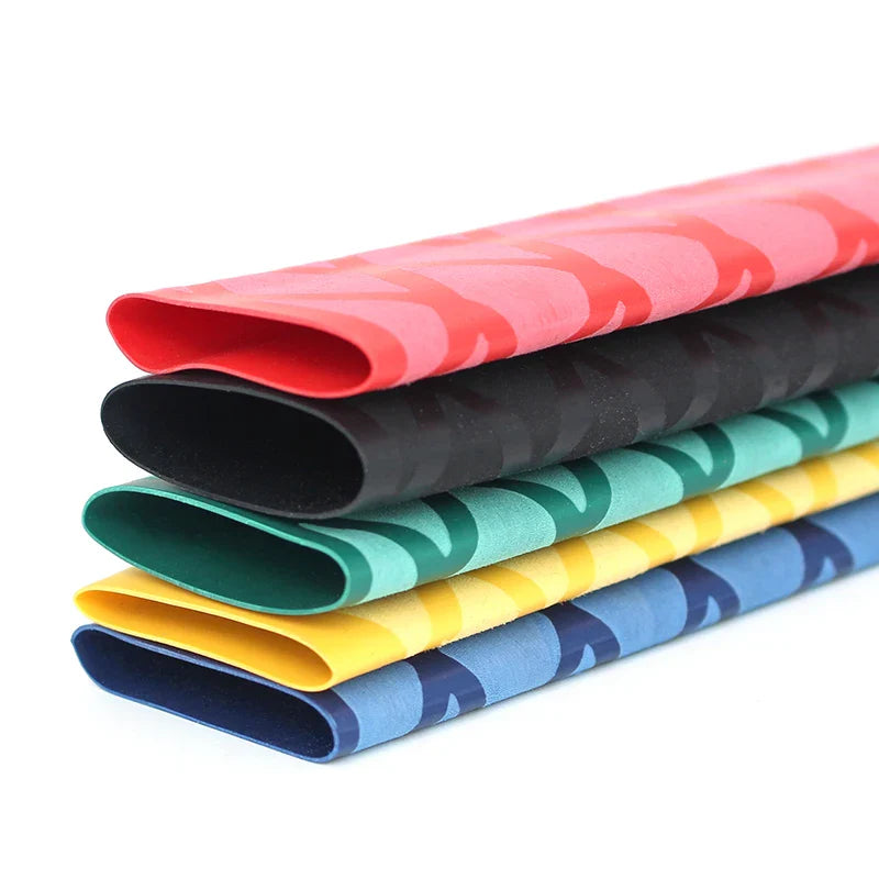 Anti-Slip Heat Shrink Tube for Fishing Rods — DIY Electrical Insulation, 5 Colors, 1M Length, Multiple Sizes 15-50mm
